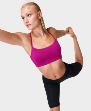 Sweaty Betty Spirit Restored Yoga BHs Damen Rosa | WAMJY7389