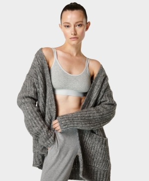 Sweaty Betty Sundown Soft Cottonlette BHs Damen Hellgrau | VXDRG2980