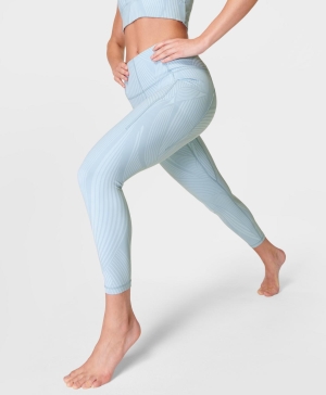 Sweaty Betty Super Soft 7/8 Yoga Leggings Damen Blau | CTGMI3761