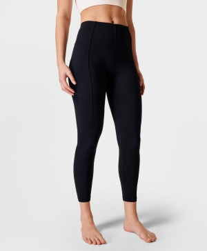 Sweaty Betty Super Soft 7/8 Yoga Leggings Damen Schwarz | FDSNL0867