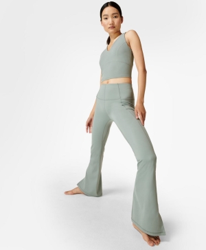 Sweaty Betty Super Soft Flare Yoga Trousers Hose Damen Blau | ORHAY3647