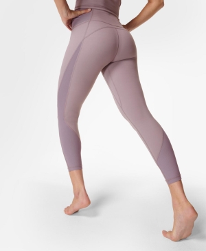 Sweaty Betty Super Soft Gerippt 7/8 Yoga Leggings Damen Lila | SMGZE7861