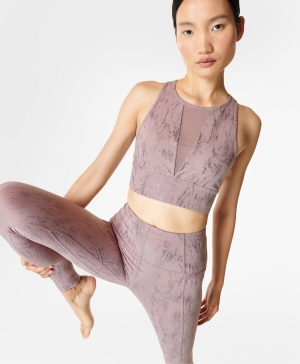 Sweaty Betty Super Soft Mesh Workout BHs Damen Rosa | JDNFM3768
