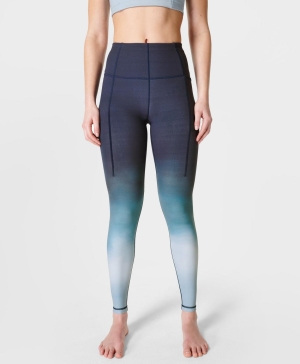 Sweaty Betty Super Soft Yoga Leggings Damen Blau | TYGVO0195