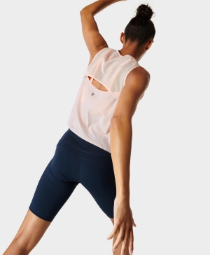 Sweaty Betty Swifty Workout Muskelshirt Damen Rosa | GYNSC3910