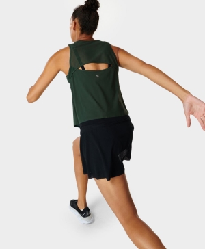 Sweaty Betty Swifty Workout Muskelshirt Damen Grün | POJHM6045
