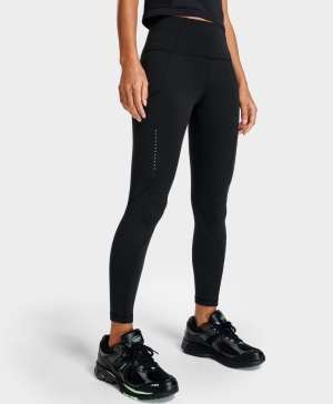 Sweaty Betty Therma Boost Lauf Leggings Damen Schwarz | FODTS5132
