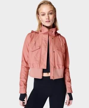 Sweaty Betty Timeless Trench Jacke Damen Rosa | UIQTD0517