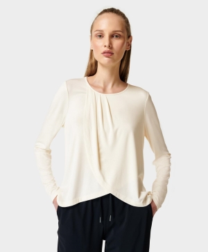 Sweaty Betty Tori Long Sleeve Damen Weiß | VZLGS4921