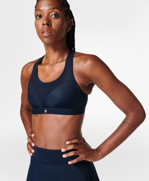 Sweaty Betty Ultra Lauf BHs Damen Navy Blau | IOQHR7098