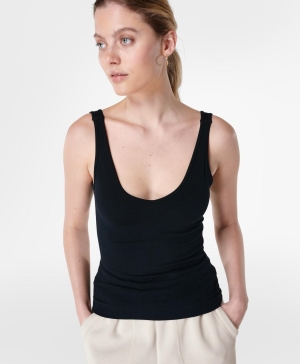 Sweaty Betty Unwind Seamless Muskelshirt Damen Schwarz | PYILN2318