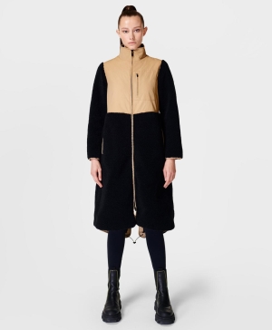 Sweaty Betty Urban Sherpa Mäntel Damen Schwarz | EYDSX7968