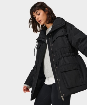Sweaty Betty Utility Jacke Damen Schwarz | TEPUH3708