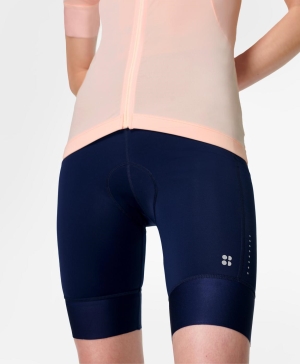 Sweaty Betty Velo Gepolstert Biker Kurze Hose Damen Navy Blau | KYEMD3129