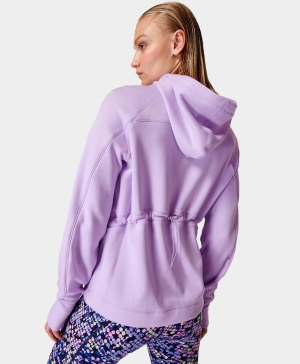 Sweaty Betty Warm Up Hoodie Damen Lila | UGRSX0541
