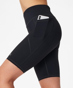 Sweaty Betty Zero Gravity 9" Biker Kurze Hose Damen Schwarz | GIAHT8345