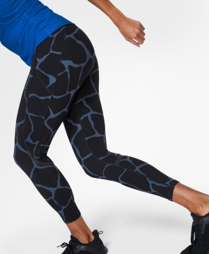 Sweaty Betty Zero Gravity High-Waisted 7/8 Lauf Leggings Damen Blau | EWIZS9608