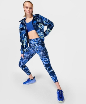 Sweaty Betty Zero Gravity High-Waisted 7/8 Lauf Leggings Damen Blau | GVLNZ9310