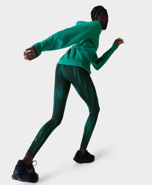 Sweaty Betty Zero Gravity High-Waisted Lauf Leggings Damen Grün | CBNEY9518