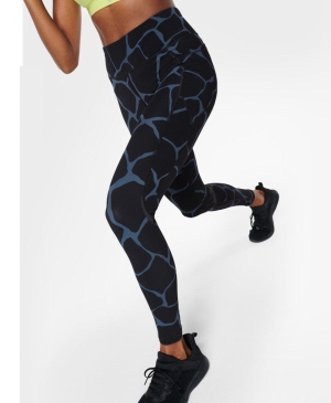 Sweaty Betty Zero Gravity High-Waisted Lauf Leggings Damen Blau | YXMFQ7631