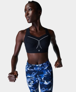 Sweaty Betty Zero Gravity Lauf BHs Damen Schwarz | GNTCU7903